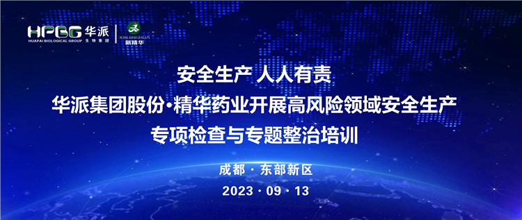 清静生产 人人有责 | 华派集团股份·耀彩网药业开展高危害领域清静生产专项检查与专题整治培训